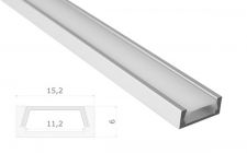 LED-Stripes Profil ALU 15,2x6