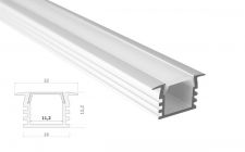LED-Stripes Profil ALU 22x12.2-K